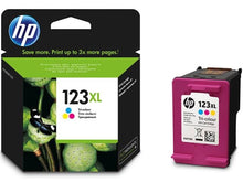 Load image into Gallery viewer, Hp 123 colour ink cartridge
